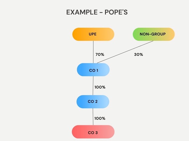 image showing group structure for POPE example