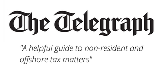 Testimonial from The Telegraph stating ' A helpful guide to non-resident and offshore tax matters'