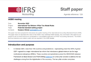 IASB Staff Paper on Pillar 2