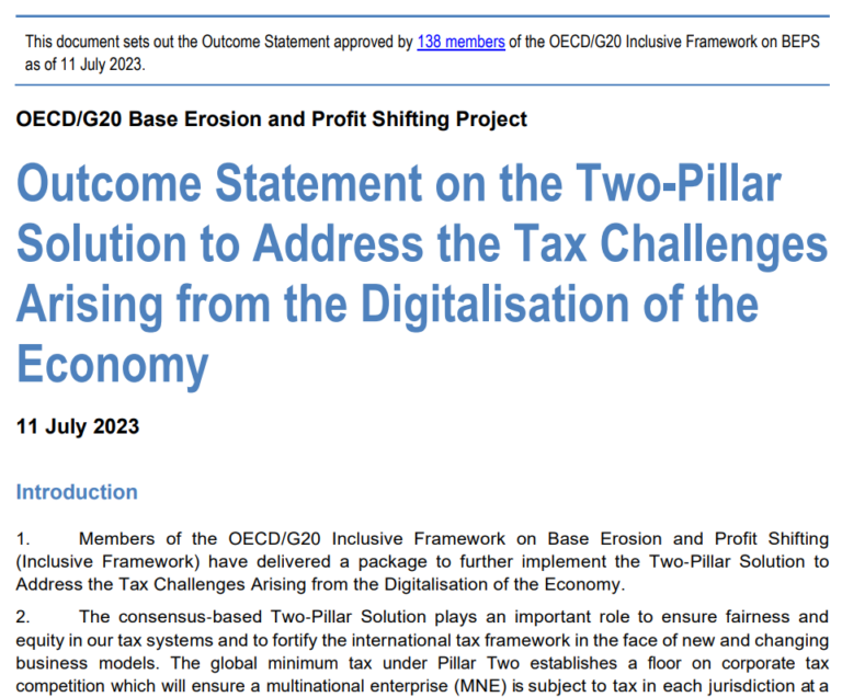 Pillar One: Digital Service Taxes » Oecdpillars.com